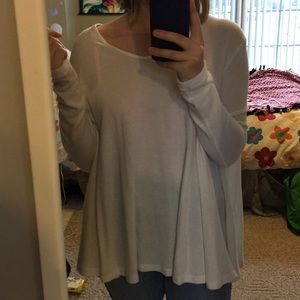 Akira oversized, fuzzy long sleeve shirt